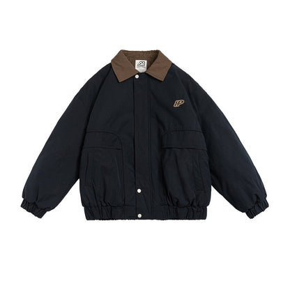 Unisex Coat Retro Lapels Loose Winter