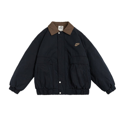 Unisex Coat Retro Lapels Loose Winter