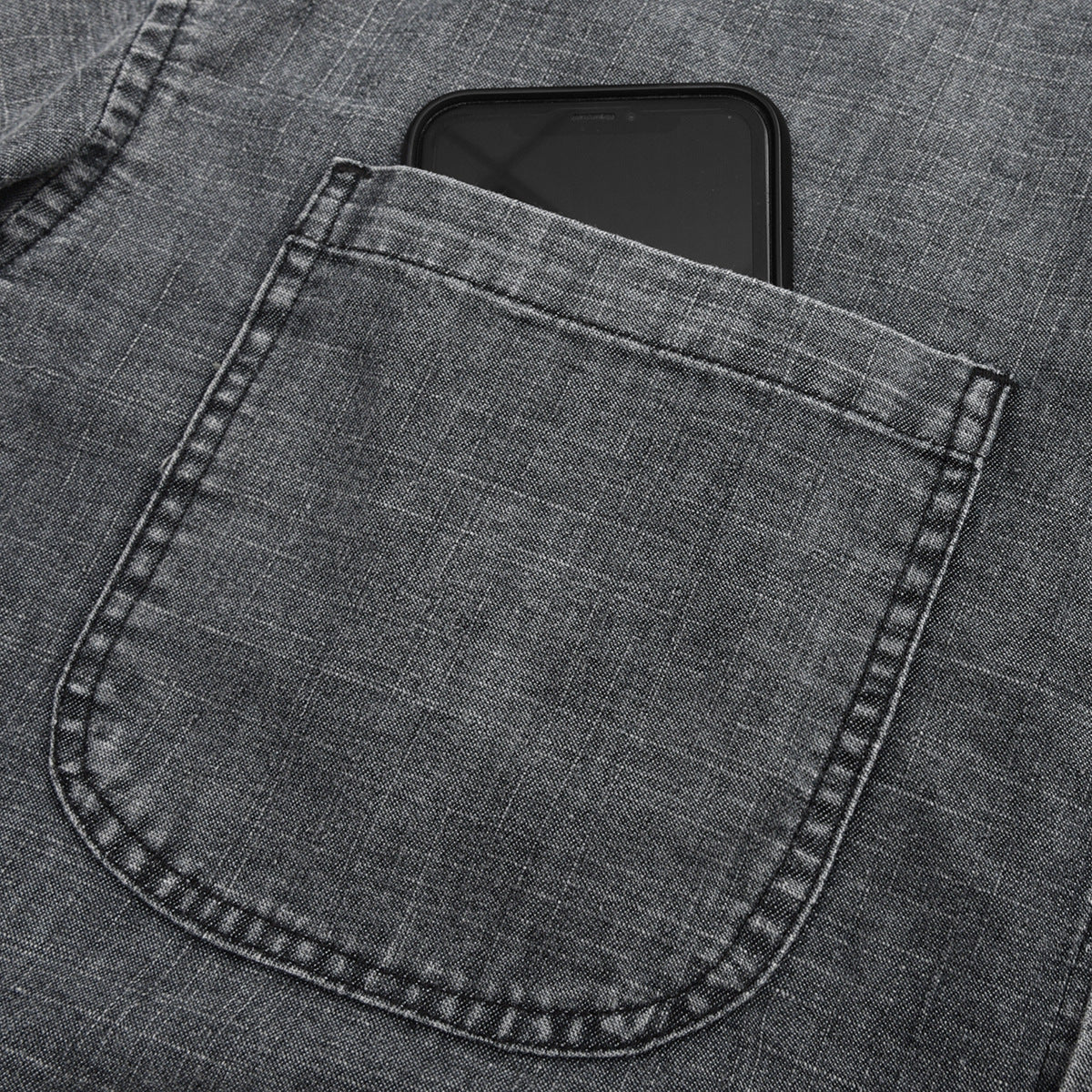 Unisex Shirt Heavy Pocket Loose Denim