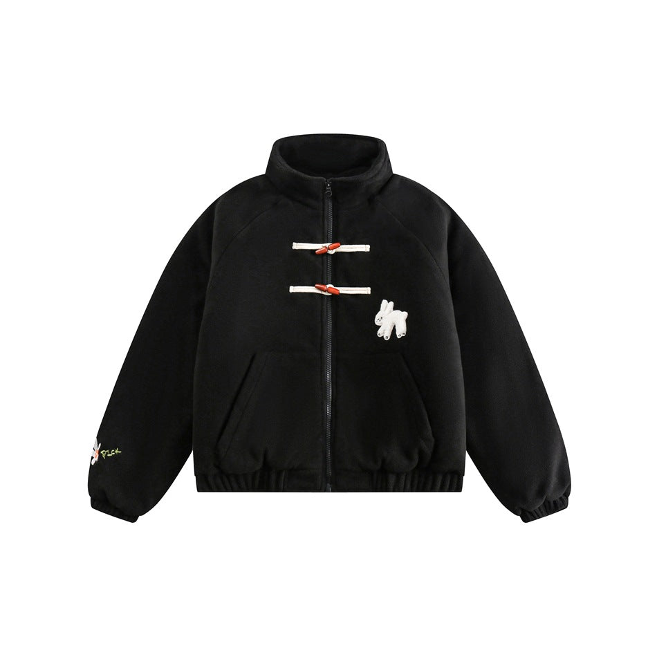 Unisex Coat Cute Thickening Cotton Coat Winter Polar Fleece