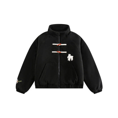 Unisex Coat Cute Thickening Cotton Coat Winter Polar Fleece