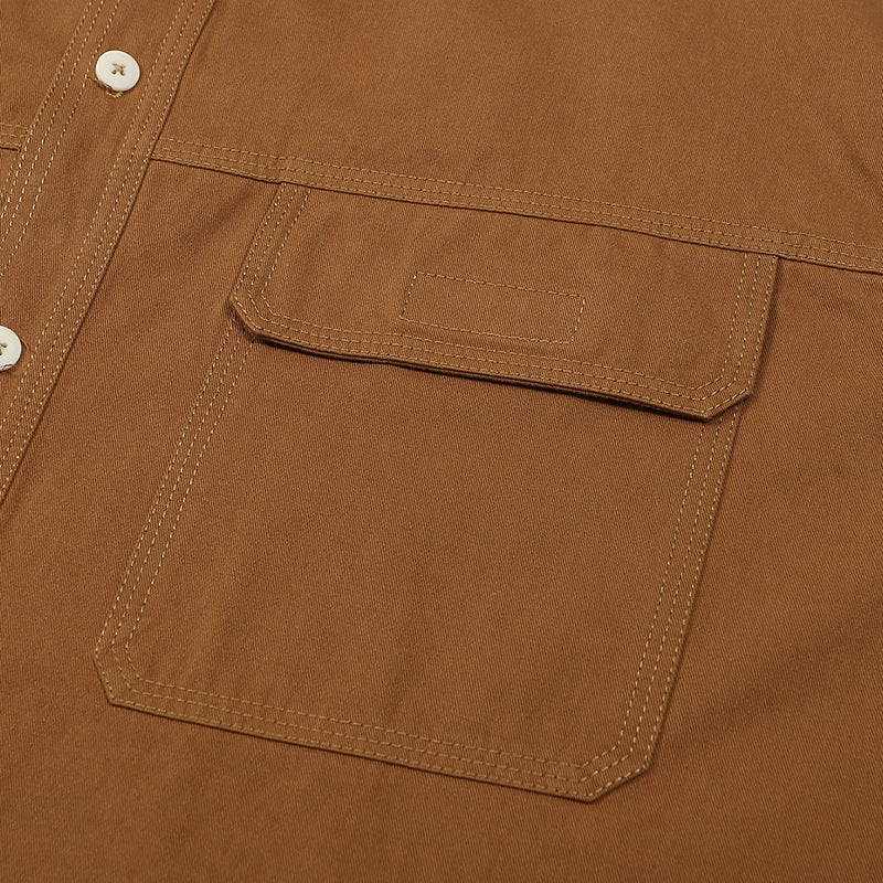 Unisex Shirt Casual Versatile Pocket Loose