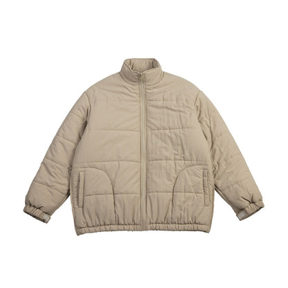 Unisex Coat Vintage Stand Collar Coat Cotton-Padded Jacket Versatile Winter