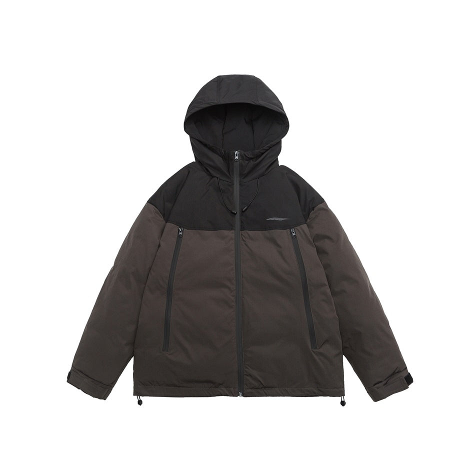 Unisex Coat Color Matching Couple's Cotton-Padded Coat Thickened Winter