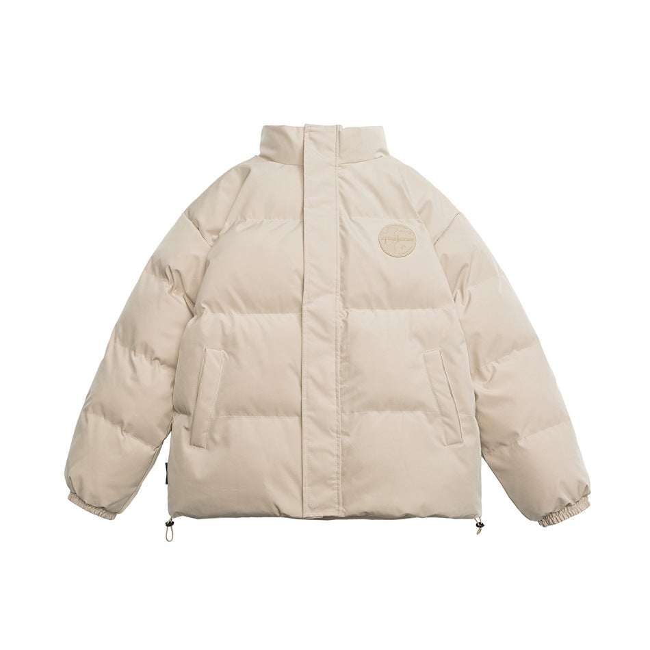 Unisex Coat Winter Stand-up Collar Cotton-Padded Clothes Thickened