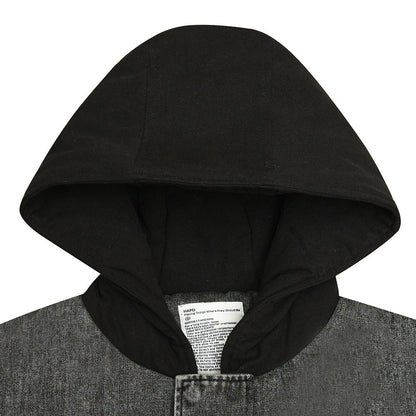 Unisex Coat Vintage Denim Jacket Loose Winter Cotton Dress