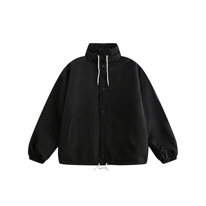 Unisex Coat Leisure Loose Stand Collar Coat Winter