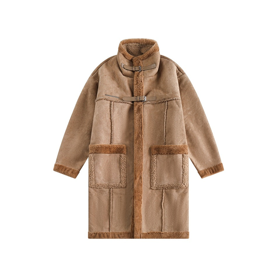 Unisex Coat Lamb Wool Coat Winter