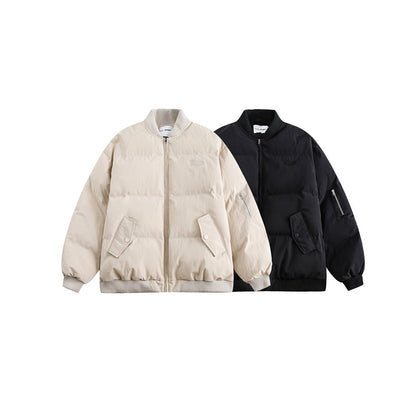 Unisex Coat Winter Thickened Couple Loose Baseball Uniform
