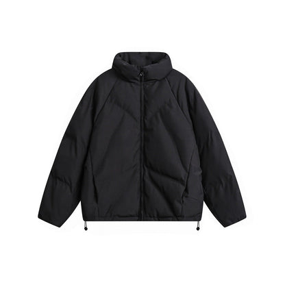 Unisex Coat Stand Collar Coat Thickened Winter