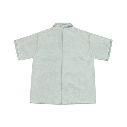 Unisex Shirt Vintage Baggy Coat