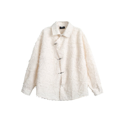 Unisex Shirt Loose Long Sleeve Brushed Shirt