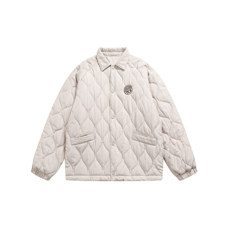 Unisex Coat Winter Couple Lightweight Cotton-Padded Jacket