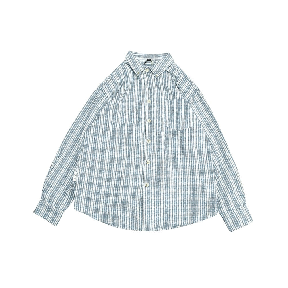Unisex Shirt Retro Loose Plaid Cityboy