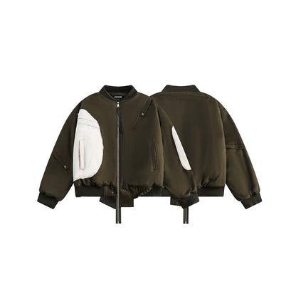 Unisex Coat Cotton Coat Winter Coat Men's Baseball Uniform