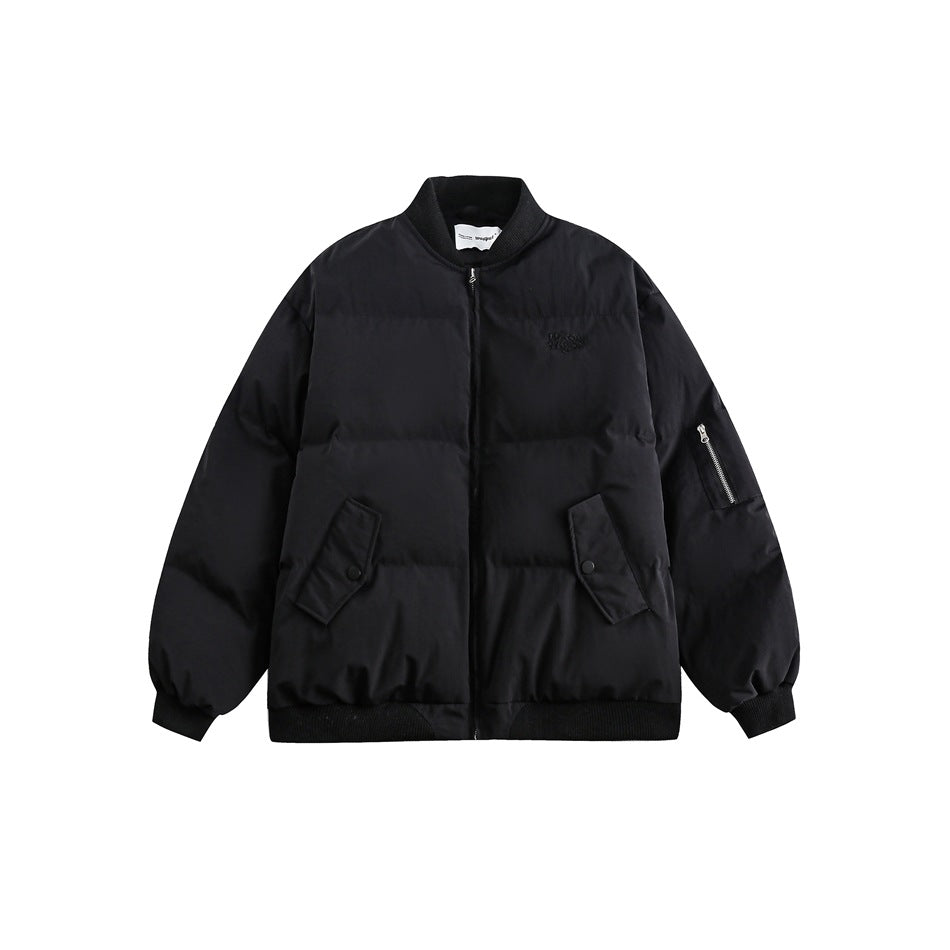 Unisex Coat Winter Thickened Couple Loose Baseball Uniform
