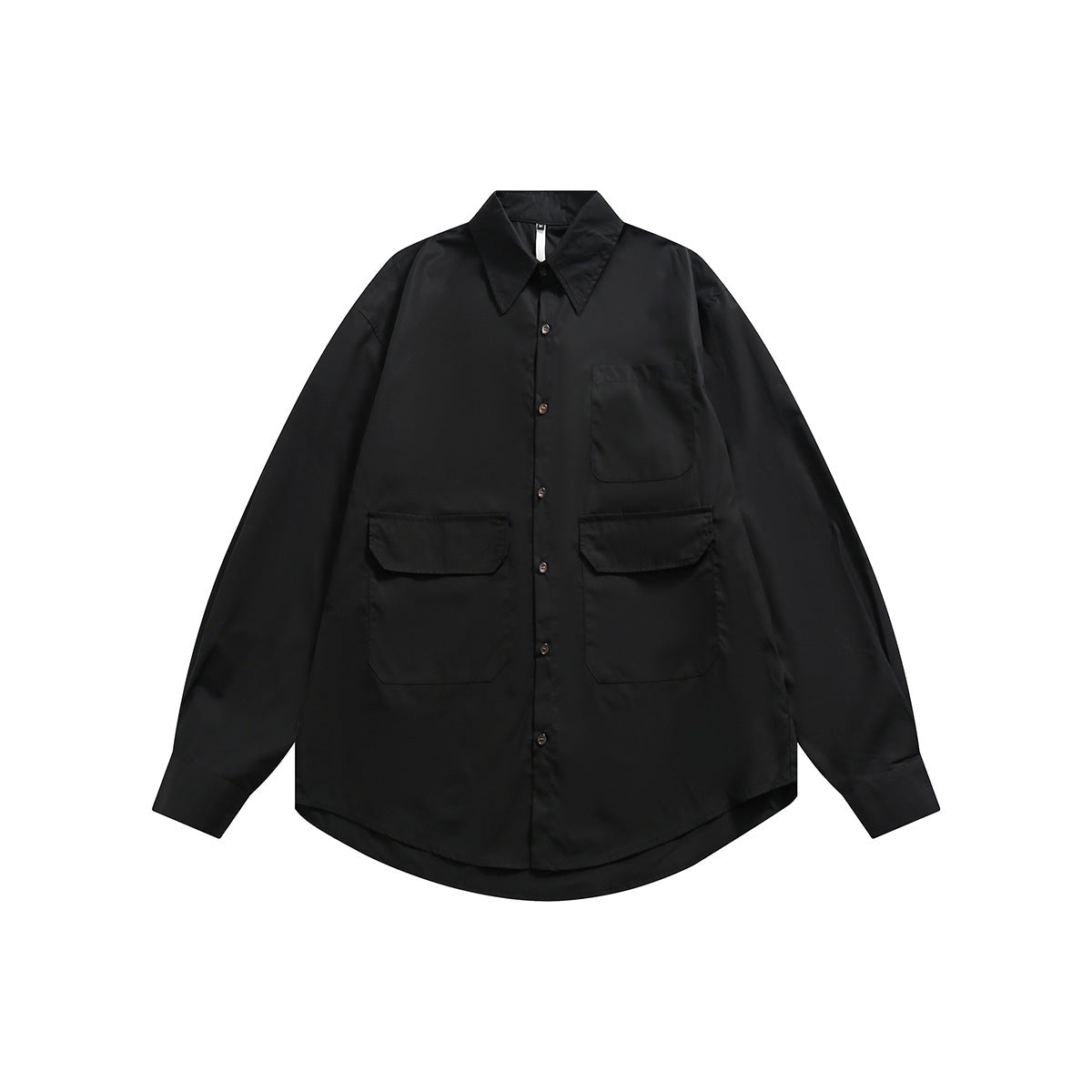 Unisex Shirt Multi-Pocket Loose Cotton Handsome