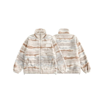 Unisex Coat Plush Coat Cute Girls' Cotton-Padded Coat Lamb Wool
