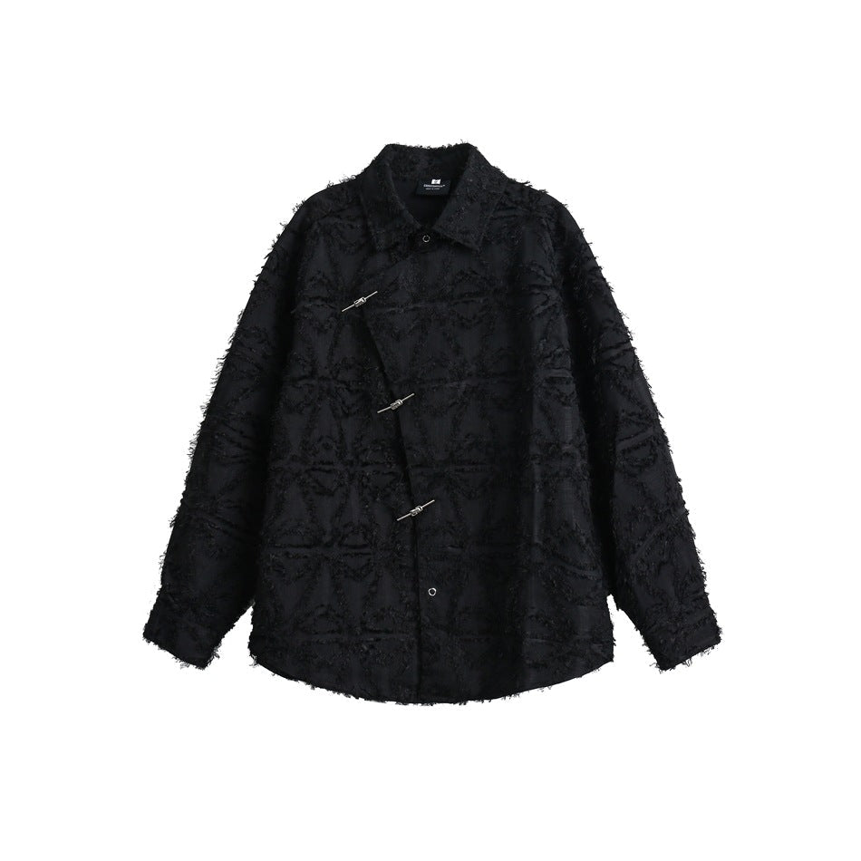 Unisex Shirt Loose Long Sleeve Brushed Shirt