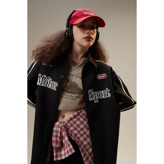 Unisex Shirt Vintage Cardigan Jacket Loose