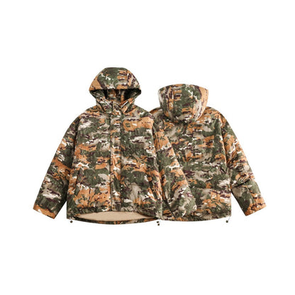Unisex Coat Men's Women's Hoodie Cotton Coat Winter