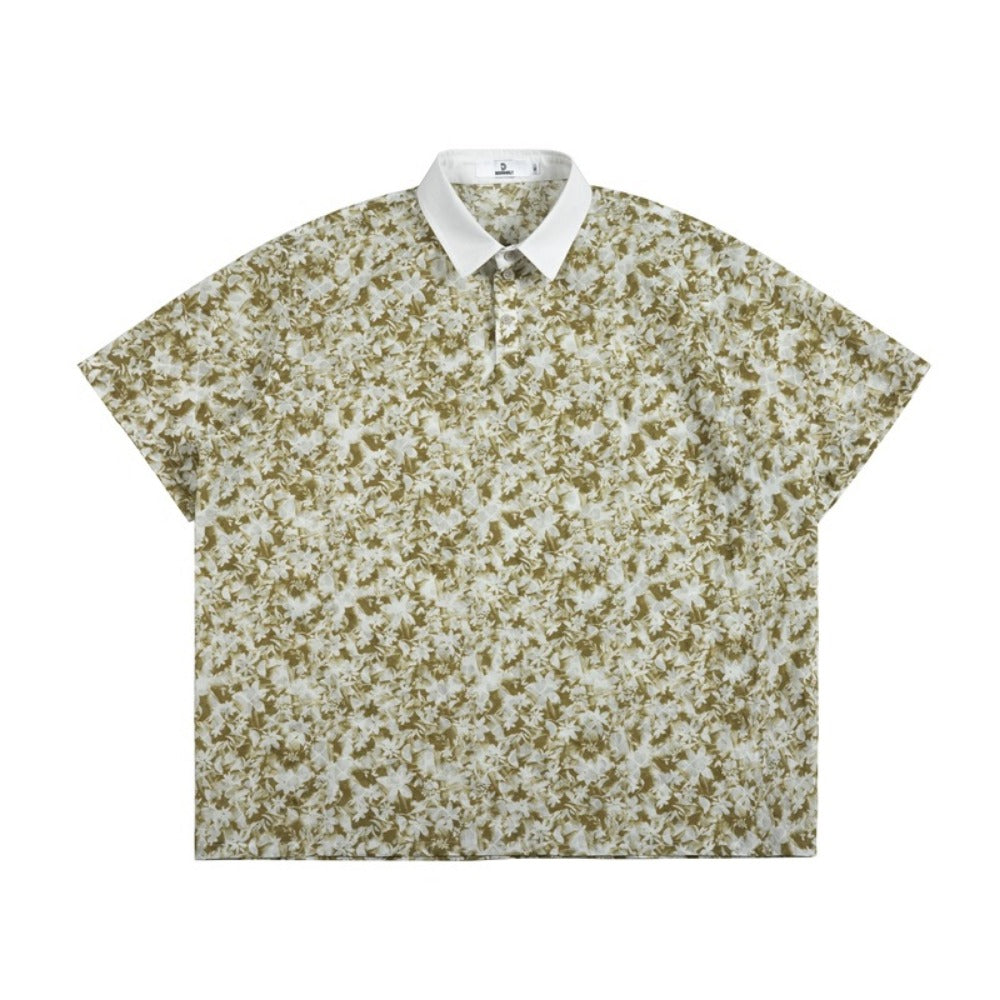 Unisex Shirt Hawaiian Floral Loose Summer