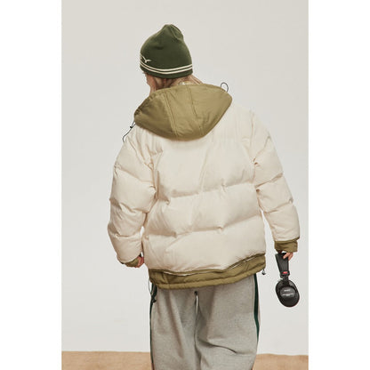 Unisex Coat Fake Two-Piece Winter Splicing Coat