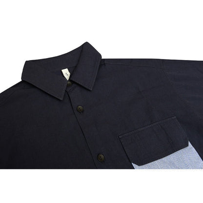 Unisex Shirt Loose Summer Splicing Coat
