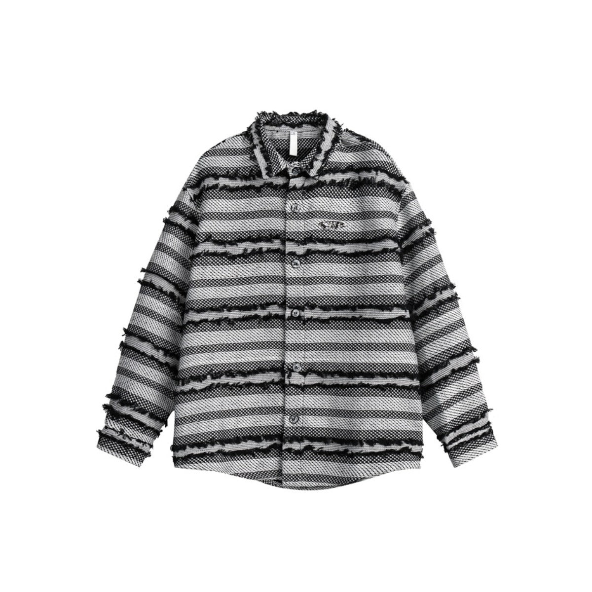 Unisex Shirt Vintage Striped Long Sleeve Shirt