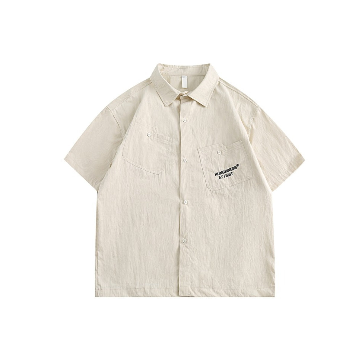 Unisex Shirt Loose Solid Color Simple Shirt