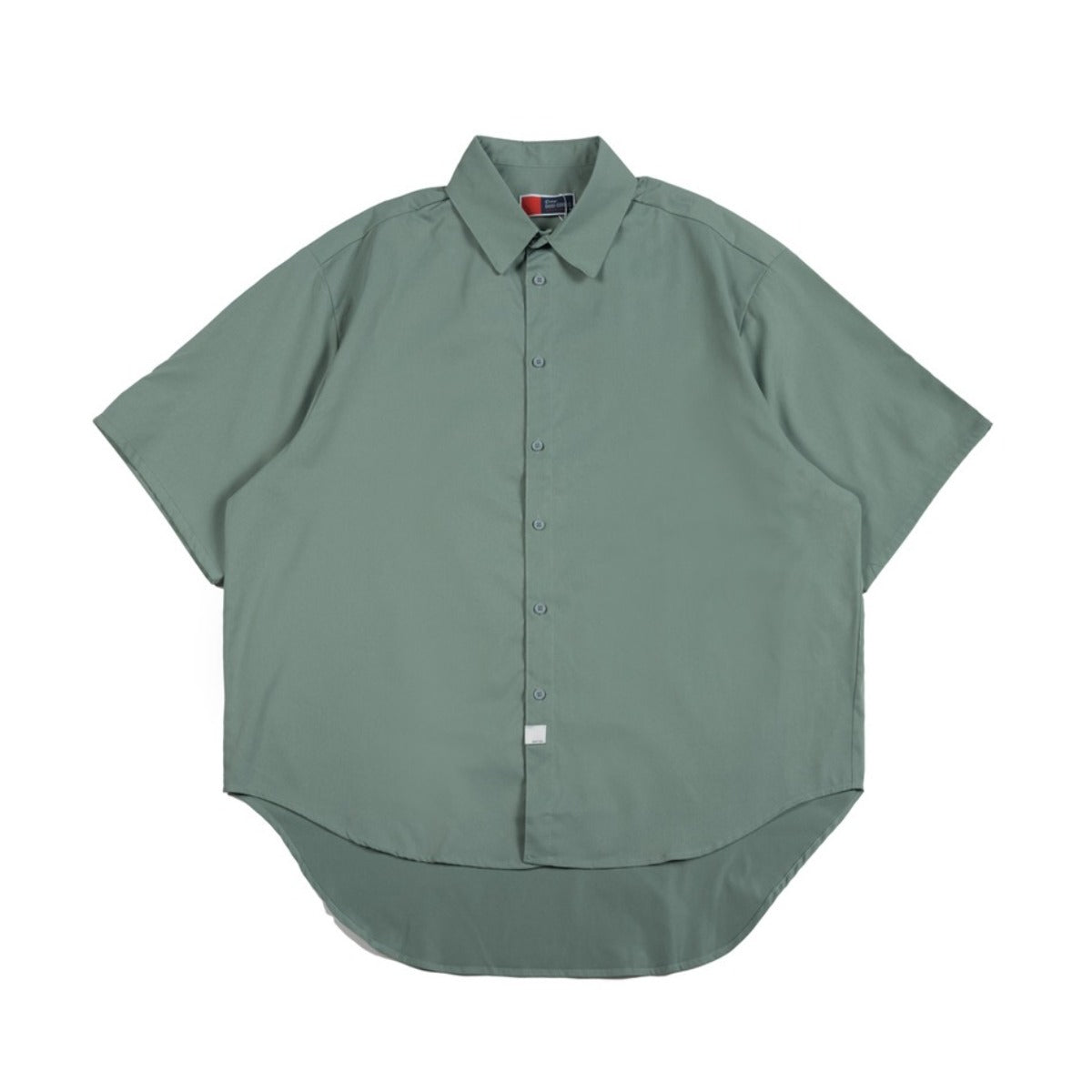 Unisex Shirt Retro Solid Color Casual Loose