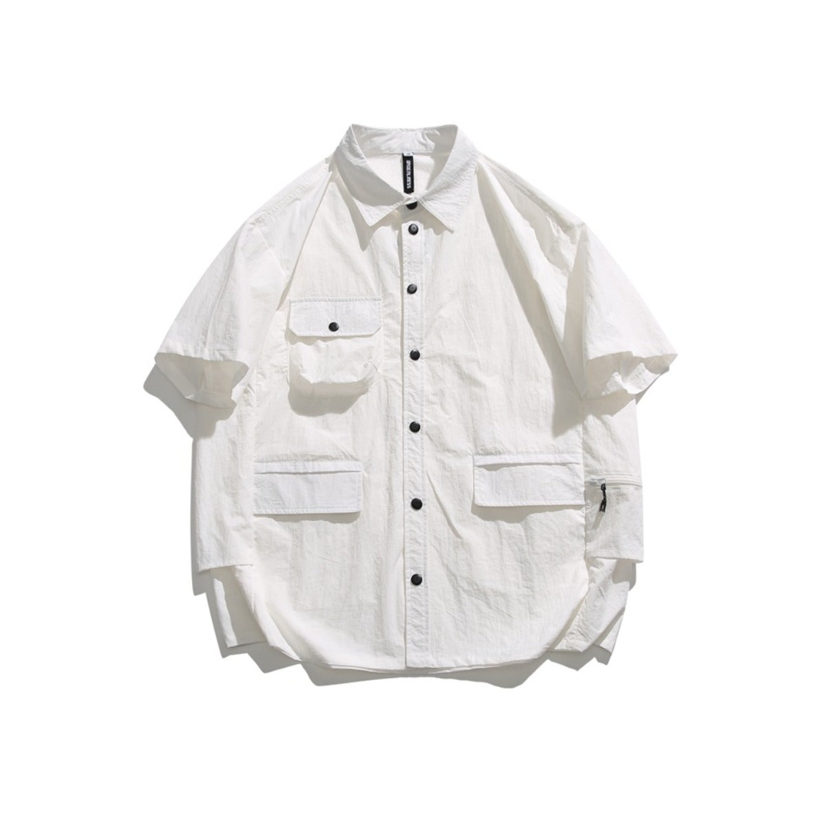 Unisex Shirt Multi-Pocket Loose