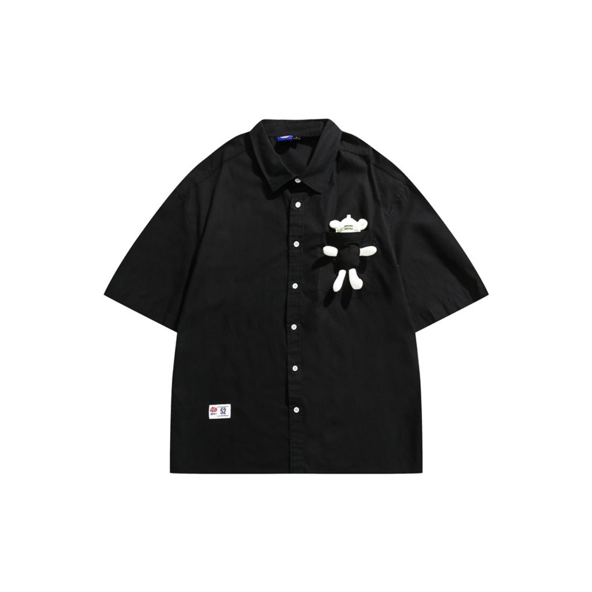 Unisex Shirt Bear Doll Fashion Loose