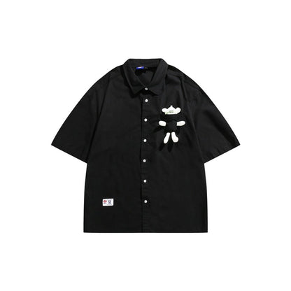 Unisex Shirt Bear Doll Fashion Loose