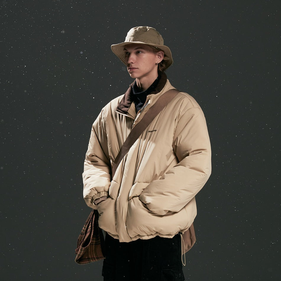 Unisex Coat Loose Winter Cotton Dress Stand Collar