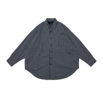 Unisex Shirt Cityboy Retro Small Plaid Loose Casual