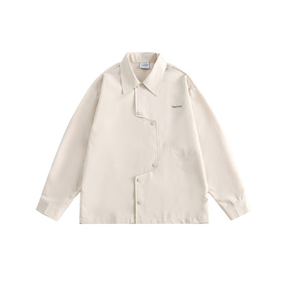 Unisex Shirt Loose Lapels Coat
