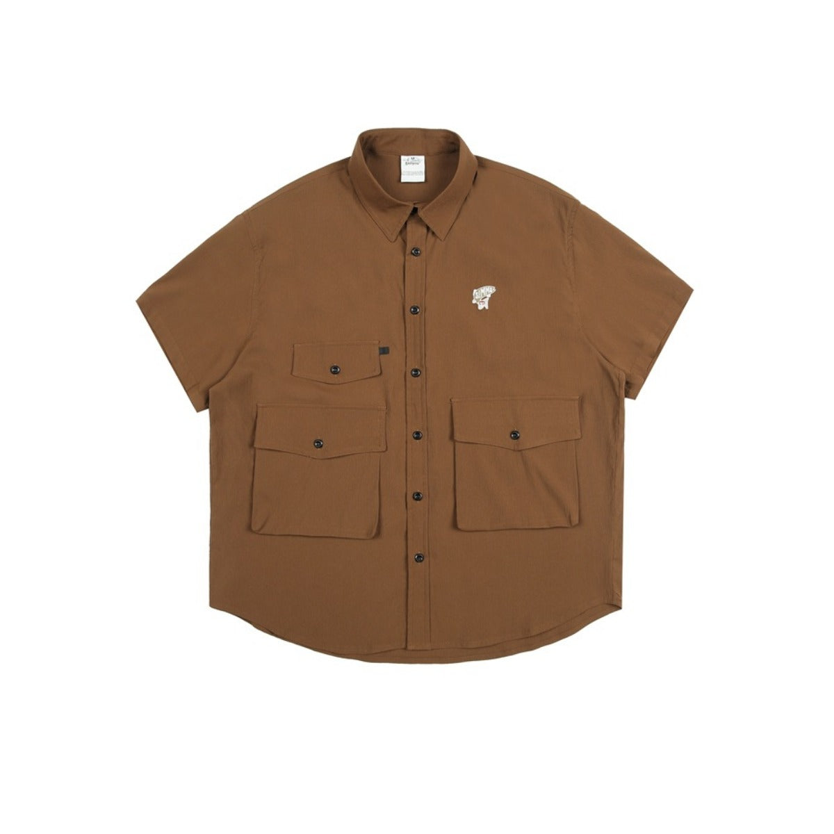 Unisex Shirt Retro Large Pocket Loose Casual