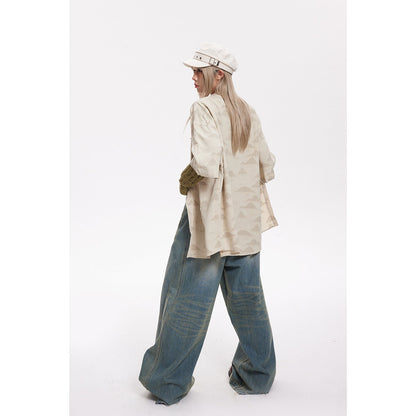 Unisex Shirt Summer Baggy Coat
