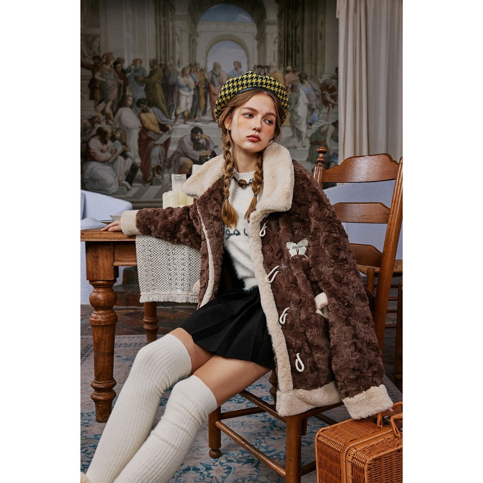 Unisex Coat Plush Coat Winter Cotton Dress