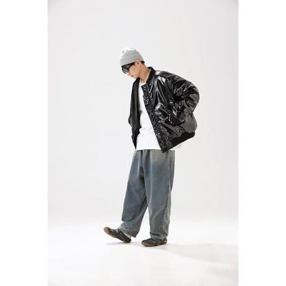 Unisex Coat PU Leather Cool Coat