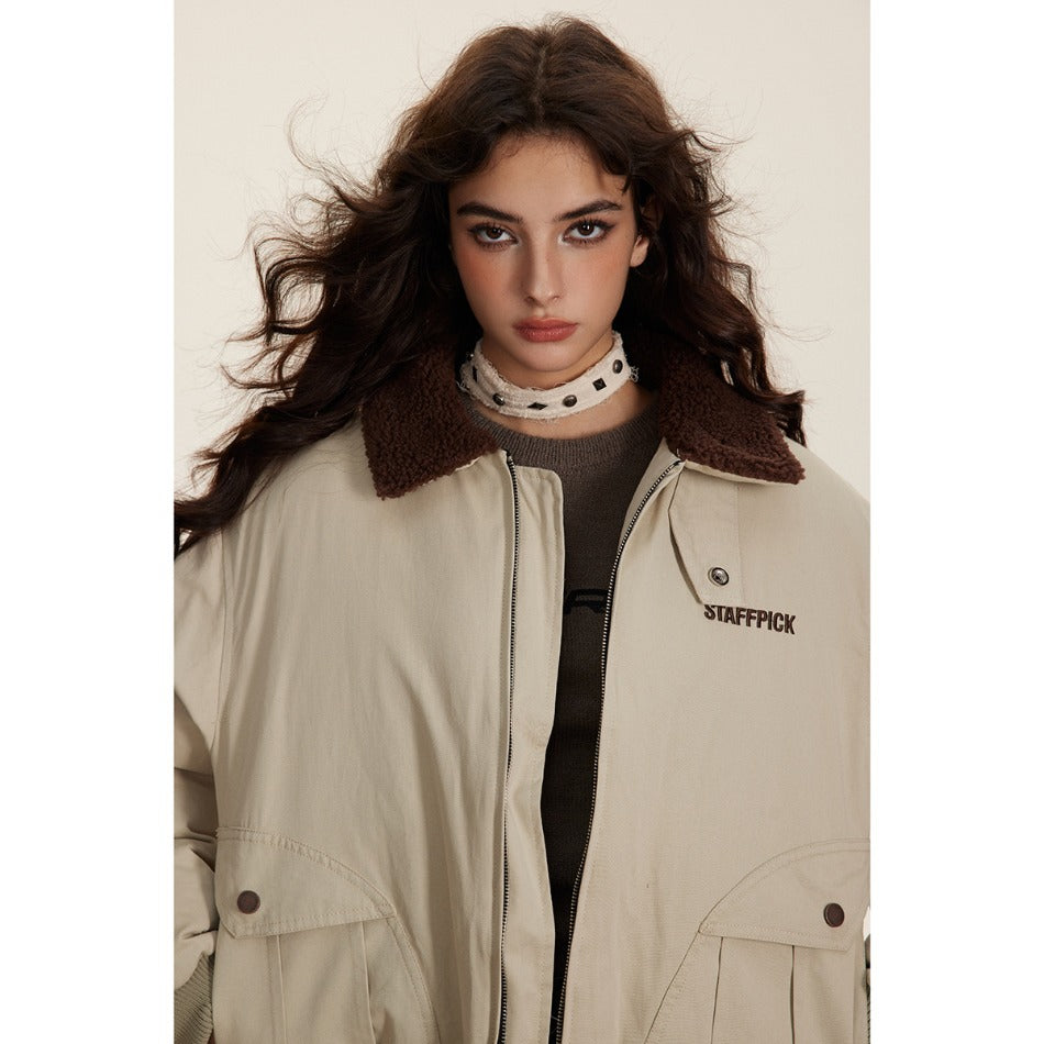 Unisex Coat Pilot Cotton Coat Winter Coat Thickened