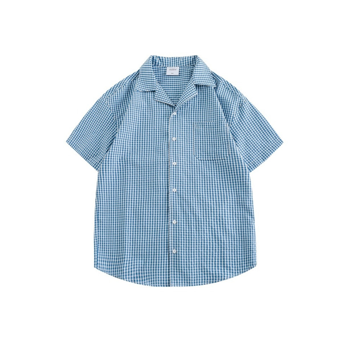 Unisex Shirt Retro College Style Plaid Loose Cityboy