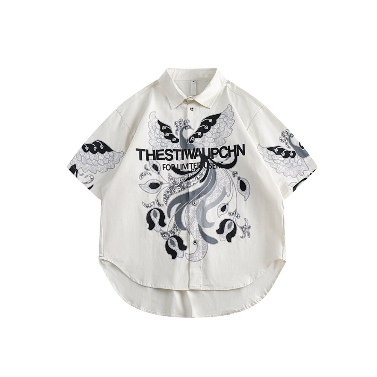 Unisex Shirt Retro Loose Cotton