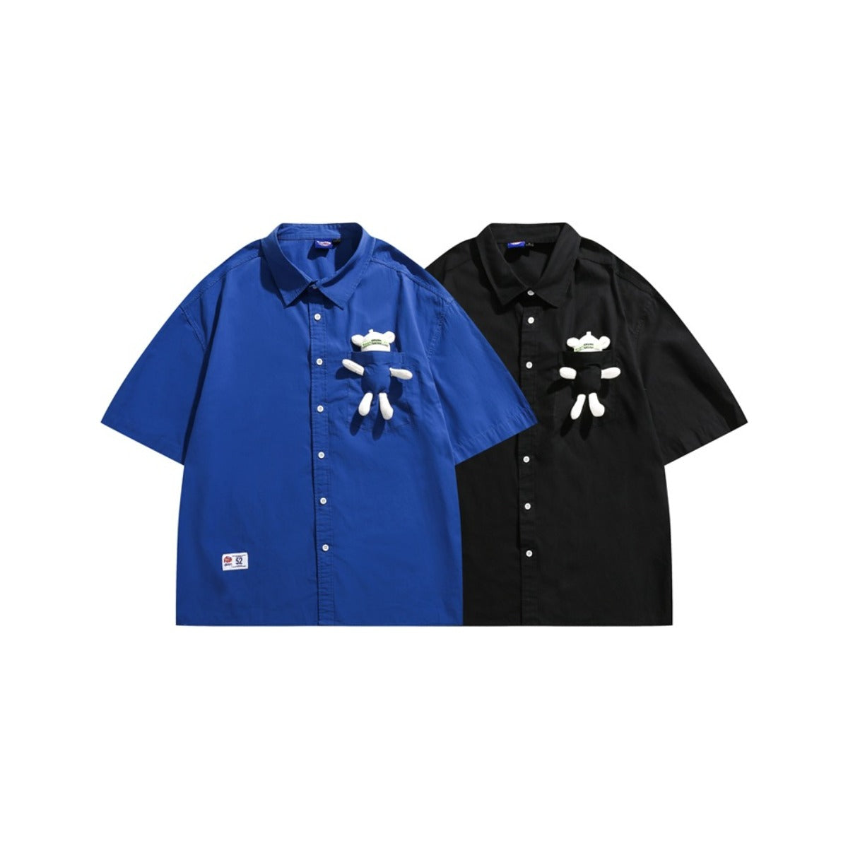 Unisex Shirt Bear Doll Fashion Loose
