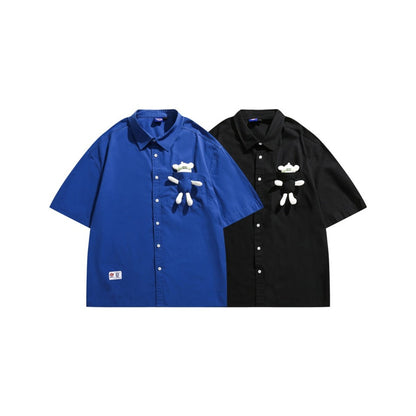 Unisex Shirt Bear Doll Fashion Loose