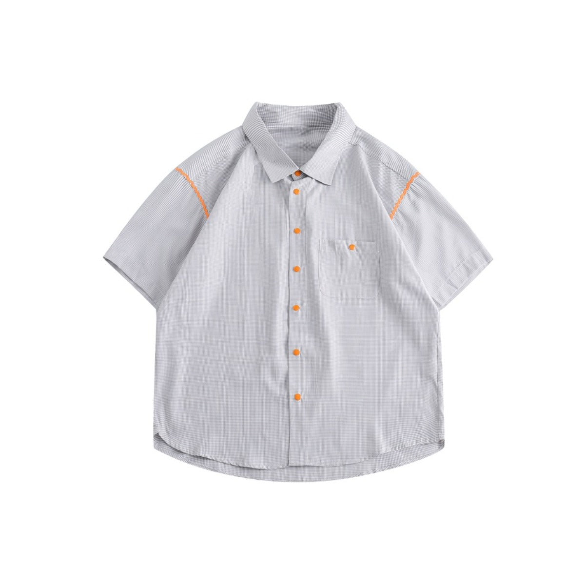 Unisex Shirt Summer Retro Plaid Cardigan Coat Loose