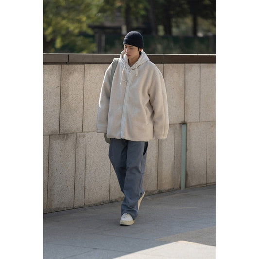 Unisex Coat Double-Sided Cotton-Padded Coat Winter Lamb Wool
