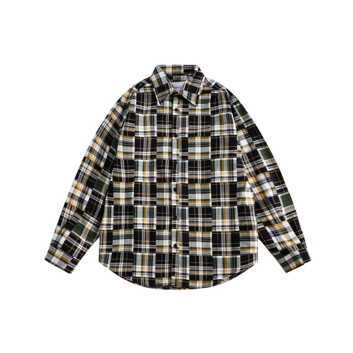 Unisex Shirt Vintage Cityboy Plaid Shirt Loose