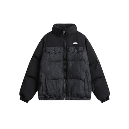 Unisex Coat Winter Warm Quilted Jacket Coat for Men and Women
